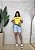 TSHIRT FEMININA ALGODÃO BRASIL SILKSCREEN / AMARELA - Imagem 3