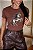 TSHIRT FEMININA ALGODÃO COUNTRY CAVALO STRASS / CHOCOLATE - Imagem 1