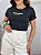 TSHIRT FEMININA ALGODÃO BORDADA BRASIL 5 ESTRELAS / PRETA - Imagem 1