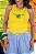 REGATA RIBANA MICRO CANELADA BRASIL BRAZILIAN GIRL / AMARELA - Imagem 1