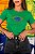 TSHIRT FEMININA ALGODÃO BRASIL MAPA STRASS / VERDE BANDEIRA - Imagem 1