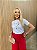 TSHIRT FEMININA ALGODÃO TERÇO GRATIDÃO / BRANCA - Imagem 2