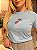 TSHIRT FEMININA ALGODÃO BORDADO RAMOS / AZUL BEBE - Imagem 1