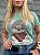 TSHIRT FEMININA ALGODÃO URSO / VERDE MENTA - Imagem 1