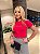 TSHIRT FEMININA ALGODÃO BORDADA CONFIE / PINK - Imagem 2
