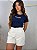 TSHIRT FEMININA ALGODÃO BORDADA BRASIL 5 ESTRELAS / AZUL MARINHO - Imagem 2