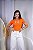 TSHIRT FEMININA ALGODÃO BORBOLETA APLICAÇÃO / LARANJADA - Imagem 3