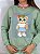 CONJUNTO MOLETOM COMFORT URSINHO COM LACINHO / VERDE MENTA - Imagem 1