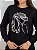 CONJUNTO MOLETOM COMFORT COUNTRY MULHER CHAPEU STRASS/ PRETO - Imagem 1