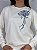CONJUNTO MOLETOM COMFORT FLOR LATERAL AZUL STRASS / OFFWHITE - Imagem 1