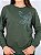 CONJUNTO MOLETOM COMFORT FLOR LATERAL / VERDE MILITAR - Imagem 1