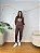CONJUNTO MOLETOM COMFORT LEÃO STRASS / MARROM - Imagem 2