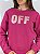 CONJUNTO MOLETOM COMFORT OFF APLICAÇÃO / PINK - Imagem 1