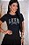 TSHIRT FEMININA ALGODÃO LOVE STRASS / PRETA - Imagem 1