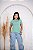 TSHIRT FEMININA ALGODÃO 3 FLORES / VERDE MENTA - Imagem 2