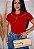 TSHIRT FEMININA ALGODÃO SANTA PEROLAS / VERMELHA - Imagem 1
