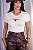 TSHIRT FEMININA ALGODÃO COUNTRY BUFALO / OFFWHITE - Imagem 1