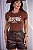 TSHIRT FEMININA ALGODÃO COUNTRY WILD WEST / CHOCOLATE - Imagem 1