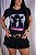 TSHIRT FEMININA ALGODÃO COUNTRY COWGIRLS / PRETA - Imagem 1