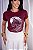 TSHIRT FEMININA ALGODÃO COUNTRY CAVALO LUA / MARSALA - Imagem 1