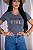 TSHIRT FEMININA ALGODÃO COUNTRY COUWGIRLS / CINZA CHUMBO - Imagem 1