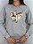 BLUSA MOLETOM COMFORT CRUZ COM FLORES / MESCLA - Imagem 1