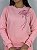 BLUSA MOLETOM COMFORT FLOR NA LATERAL / ROSA BEBE - Imagem 1