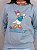 BLUSA MOLETOM COMFORT MARGARIDA / AZUL BEBE - Imagem 1