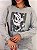 BLUSA MOLETOM COMFORT MINNIE / MESCLA - Imagem 1