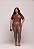 TSHIRT PLUS SIZE FEMININA FLOR LATERAL / MARROM - Imagem 2