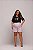 TSHIRT PLUS SIZE FEMININA BORDADA SEJA FORTE E CORAJOSA / PRETA - Imagem 2
