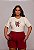 TSHIRT PLUS SIZE FEMININA LOVE APLICAÇÃO / OFFWHITE - Imagem 1