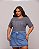 TSHIRT PLUS SIZE FEMININA LOVE / CINZA CHUMBO - Imagem 1