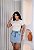 TSHIRT FEMININA ALGODÃO BORDADA LATERAL FLORES / OFFWHITE - Imagem 2