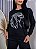 BLUSA MOLETOM COMFORT MULHER CHAPEU / PRETO - Imagem 1