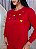 BLUSA MOLETOM COMFORT BORDADO MICKEY COLORIDO / VERMELHO - Imagem 1