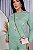 BLUSA MOLETOM COMFORT FLORZINHAS / VERDE MENTA - Imagem 1