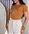 TSHIRT FEMININA ALGODÃO FLORESCER / TERRA COTA - Imagem 1