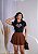 TSHIRT FEMININA ALGODÃO CORAÇÃO STRASS / PRETO - Imagem 2