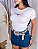 TSHIRT FEMININA ALGODÃO COUNTRY BORDADO BUFALUS / BRANCA - Imagem 1