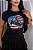 TSHIRT FEMININA ALGODÃO COUNTRY RODEIO / PRETA - Imagem 1