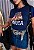 TSHIRT FEMININA ALGODÃO COUNTRY BRUTA / AZUL MARINHO - Imagem 1