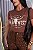 TSHIRT FEMININA ALGODÃO COUNTRY WILD WEST / CHOCOLATE - Imagem 1