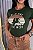 TSHIRT FEMININA ALGODÃO COUNTRY WILD LIKE / VERDE MILITAR - Imagem 1