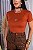TSHIRT FEMININA ALGODÃO COUNTRY BUFALUS / TERRA COTA - Imagem 1