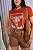 TSHIRT FEMININA ALGODÃO COUNTRY WILD TRAILS / TERRA COTA - Imagem 1