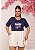 TSHIRT PLUS SIZE FEMININA FLORESCA COM FÉ / MARINHO - Imagem 1