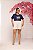 TSHIRT PLUS SIZE FEMININA FLORESCA COM FÉ / MARINHO - Imagem 2
