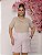 TSHIRT PLUS SIZE FEMININA BORDADO JESUS ME FEZ FLORESCER / NUDE - Imagem 1