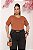 TSHIRT PLUS SIZE FEMININA GRATIDÃO / TERRA COTA - Imagem 1